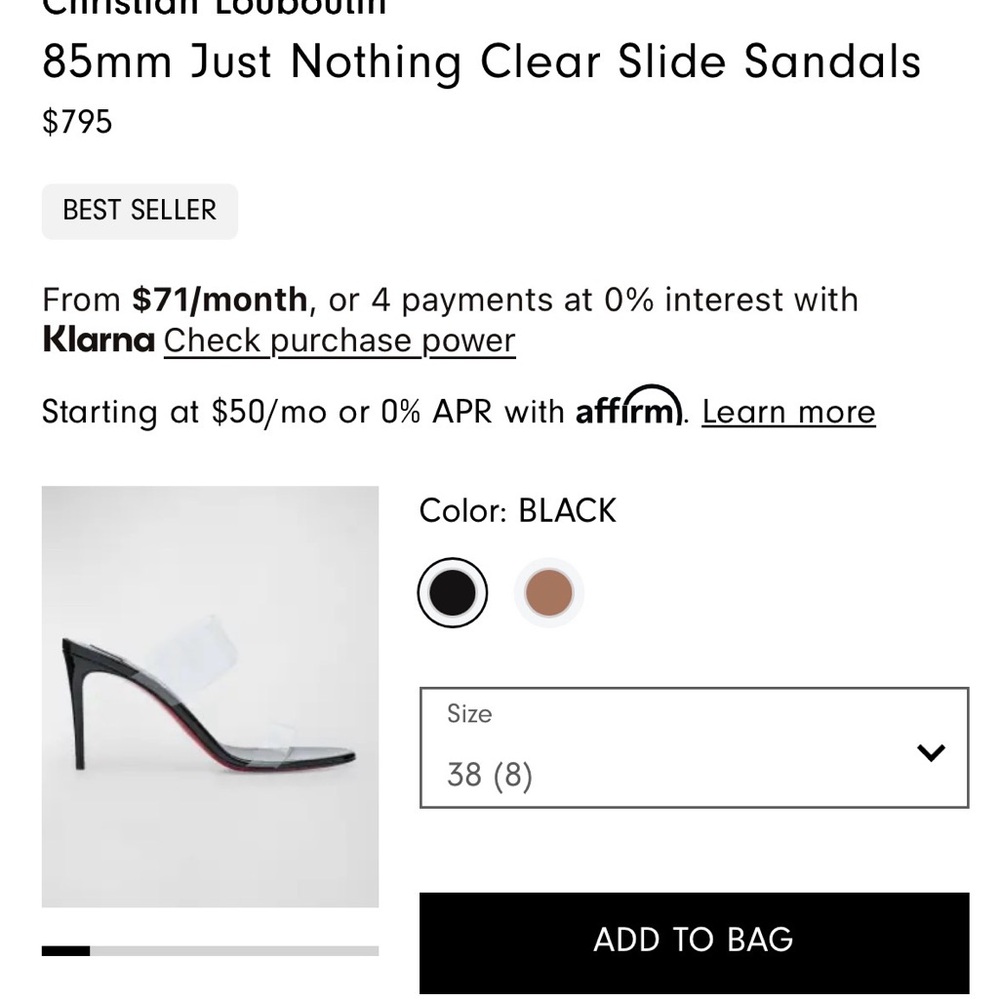 Christian Louboutin Just Nothing
